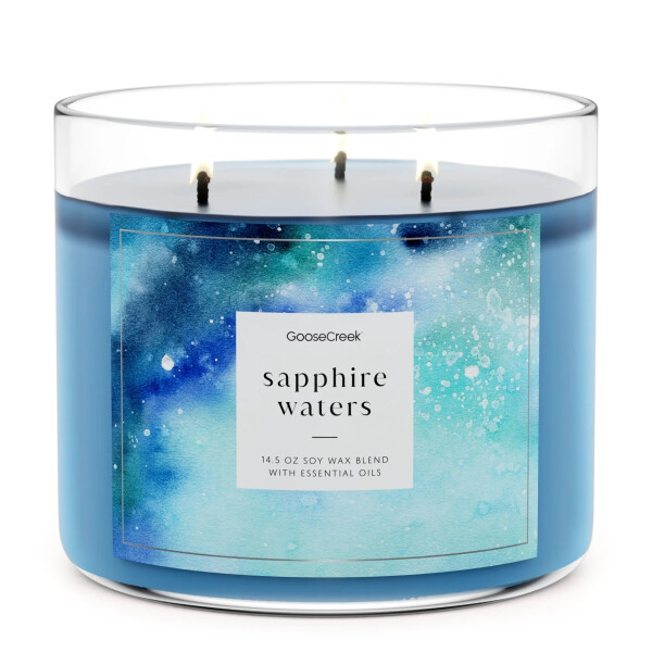 Goose Creek Candle® Sapphire Waters 3-Docht-Kerze 411g