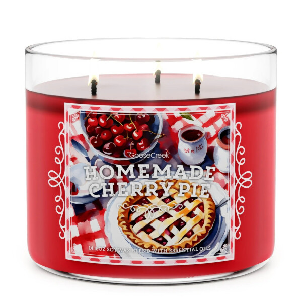 Goose Creek Candle® Homemade Cherry Pie 3-Docht-Kerze 411g