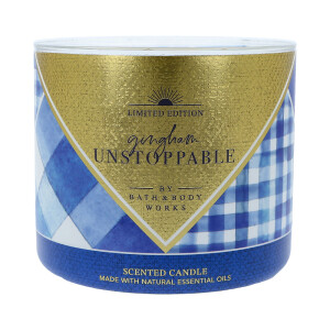 Gingham Unstoppable 3-Docht-Kerze 411g