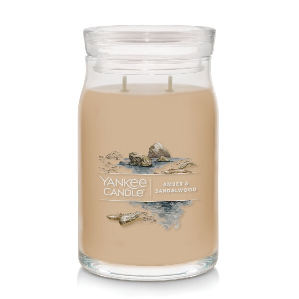 Yankee Candle® Amber & Sandalwood Signature Glas 567g