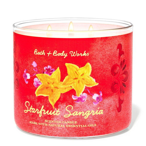 Bath & Body Works® Starfruit Sangria 3-Docht-Kerze 411g