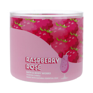 Raspberry Rosé 3-Docht-Kerze 411g