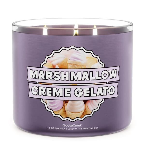 Marshmallow Creme Gelato 3-Docht-Kerze 411g