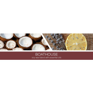 Boathouse 3-Docht-Kerze 411g