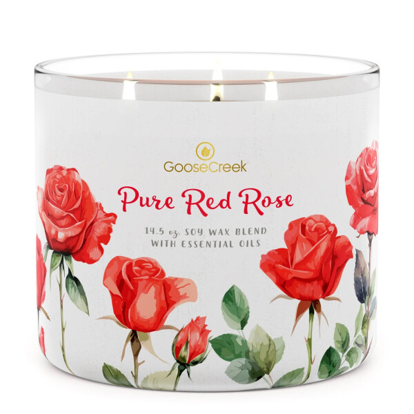 Goose Creek Candle® Pure Red Rose 3-Docht-Kerze 411g