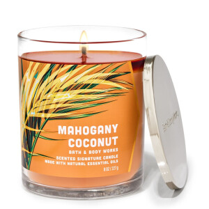 Bath & Body Works® Mahogany Coconut 1-Docht-Kerze...