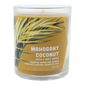 Mahogany Coconut 1-Docht-Kerze 227g