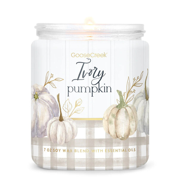 Goose Creek Candle® Ivory Pumpkin 1-Docht-Kerze 198g