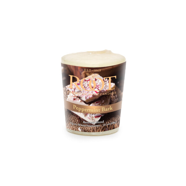 Root Candles® Peppermint Bark Votivkerze 60g