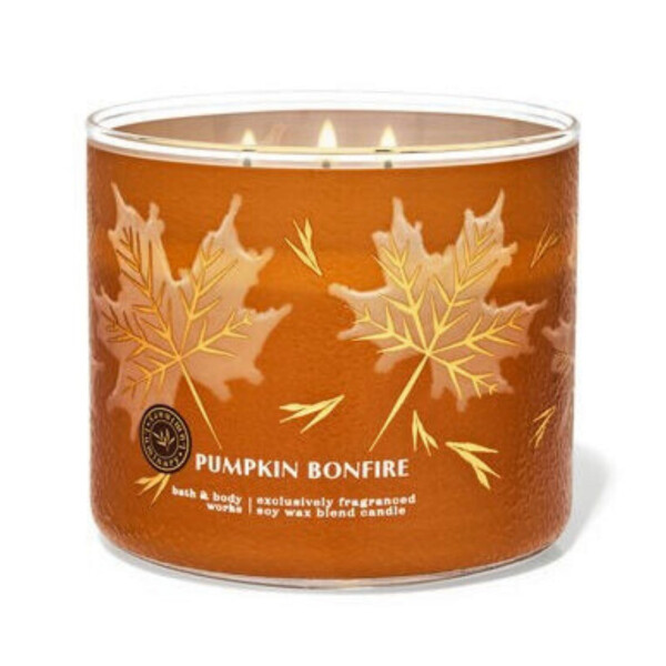 Bath & Body Works® Pumpkin Bonfire 3-Docht-Kerze 411g