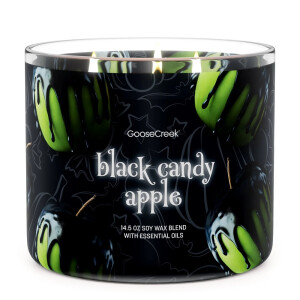 Black Candy Apple 3-Docht-Kerze 411g Halloween Collection