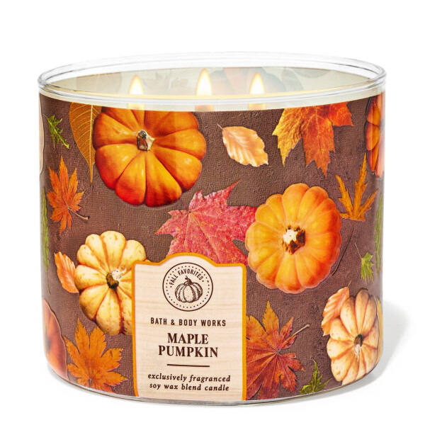 Bath & Body Works® Maple Pumpkin 3-Docht-Kerze 411g