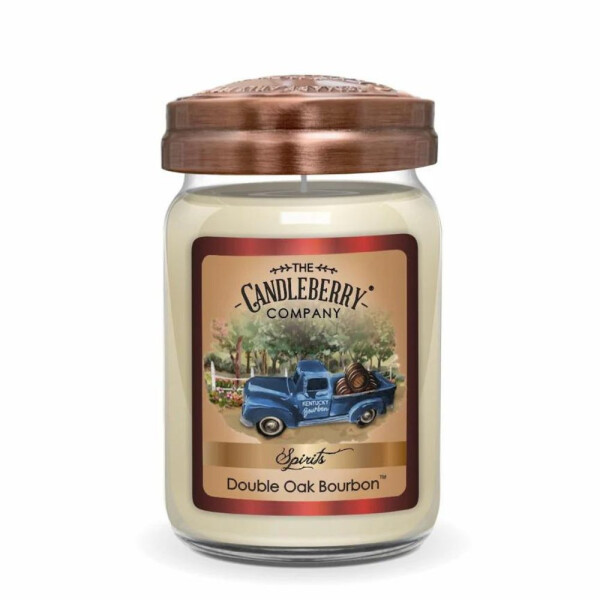 Candleberry® Double Oak Bourbon™ Großes Glas 623g