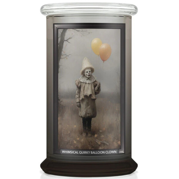 Kringle Candle® Whimsical Quirky Balloon Clown (Halloween) 2-Docht-Kerze 623g