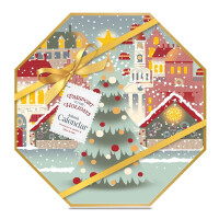 Passport to the Holidays Adventskalender 24 x Teelichter und 1 x Teelichthalter