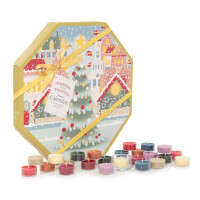 Passport to the Holidays Adventskalender 24 x Teelichter und 1 x Teelichthalter