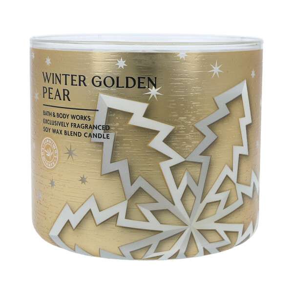 Bath & Body Works® Winter Golden Pear 3-Docht-Kerze 411g