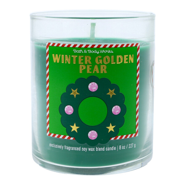 Winter Golden Pear 1-Docht-Kerze 227g