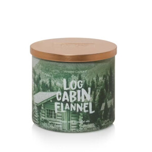 Log Cabin Flannel 3-Docht-Kerze 411g