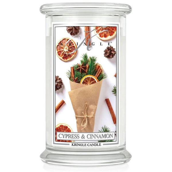 Kringle Candle® Cypress & Cinnamon 2-Docht-Kerze 623g