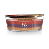 WoodWick® Autumn Harvest Trilogy Kerzenglas Ellipse 453,6g mit Knisterdocht