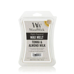 WoodWick® Tonka & Almond Milk Wachsmelt 85g