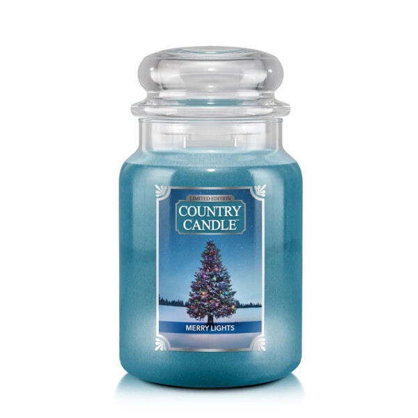 Country Candle™ Merry Lights 2-Docht-Kerze 652g Limited Edition