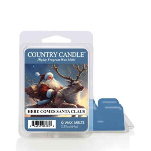 Country Candle™ Here Comes Santa Claus Wachsmelt 64g