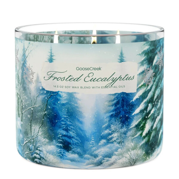 Frosted Eucalyptus 3-Docht-Kerze 411g