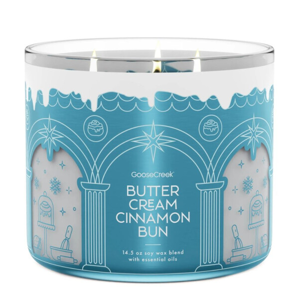 Goose Creek Candle® Buttercream Cinnamon Bun 3-Docht-Kerze 411g