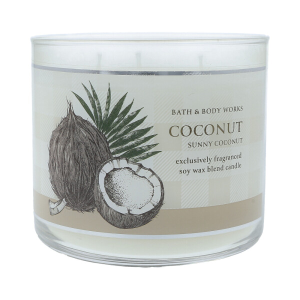 Bath & Body Works® Sunny Coconut 3-Docht-Kerze 411g