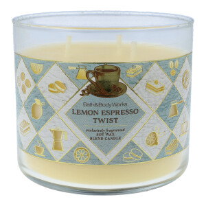 Lemon Espresso Twist 3-Docht-Kerze 411g