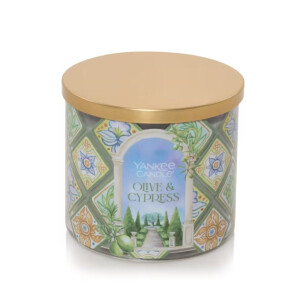 Olive &amp; Cypress 3-Docht-Kerze 411g