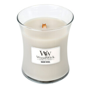 WoodWick® Warm Wool Kerzenglas Mittel 275g mit...