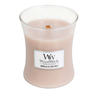 WoodWick® Vanilla & Sea Salt Kerzenglas Mittel...