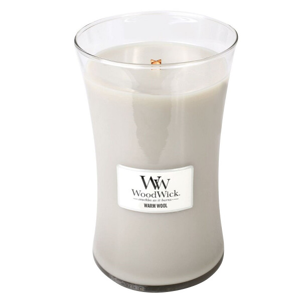 WoodWick® Warm Wool Kerzenglas Groß 609,5g mit Knisterdocht