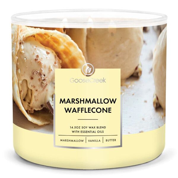 Marshmallow Waffle Cone 3-Docht-Kerze 411g