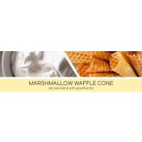 Marshmallow Waffle Cone 3-Docht-Kerze 411g