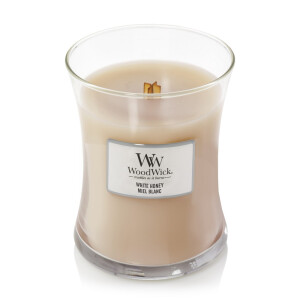 WoodWick® White Honey Kerzenglas Mittel 275g mit...