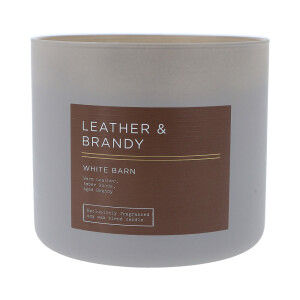 Leather & Brandy 3-Docht-Kerze 411g